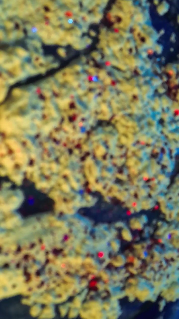 Texture gialla con punti rossi e blu