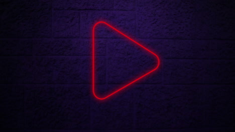 pulgares hacia abajo signo de neón en la pared de ladrillo 4k