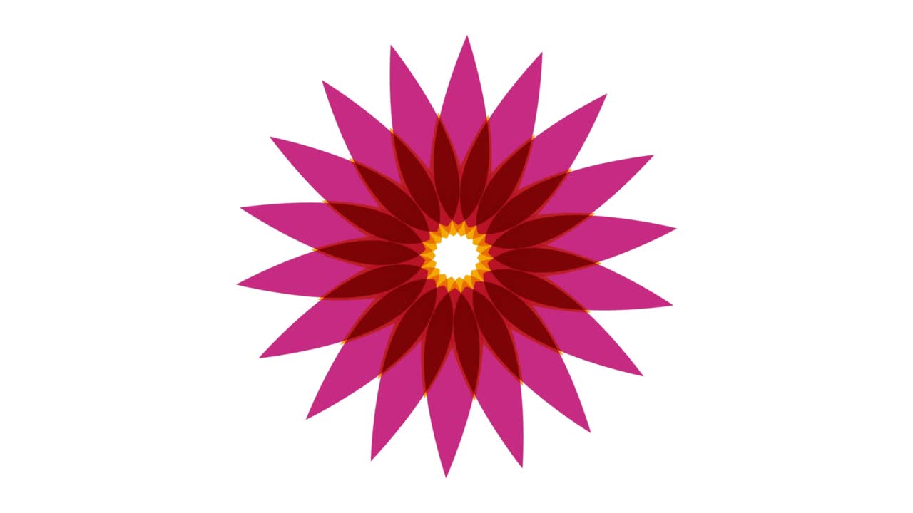 tiempo de primavera y floración. fondo floral abstracto con flores abstractas. ilustración animada en bucle