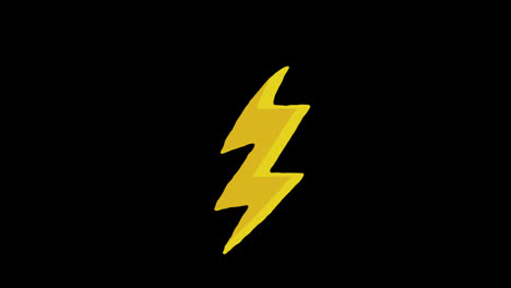 Lightning-bolt-icon-loop-Animation-video-transparent-background-with-alpha-channel.