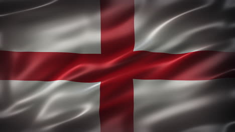 the national flag of england, full frame, front view, glossy, sleek, elegant silky texture, waving in the wind, realistic 4k cg animation, movie-like look, seamless loop-able