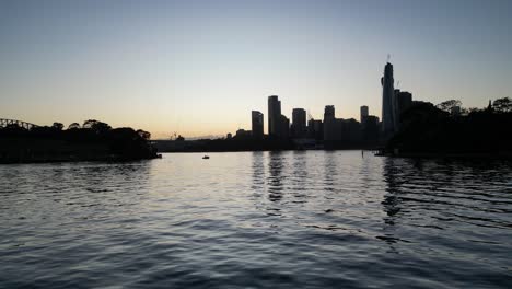 close proximity to the water, flight at sydney harbour during sunrise