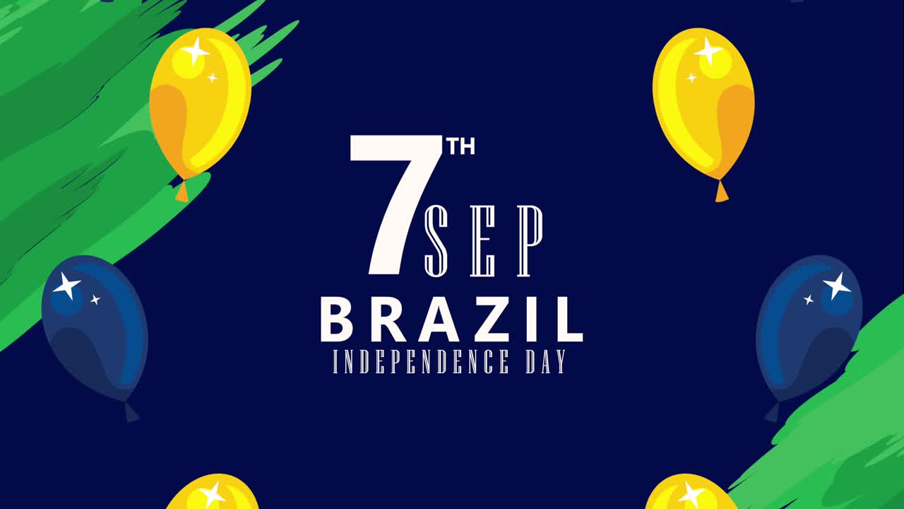 seven september brazil independence lettering