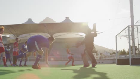 Jugadores-De-Hockey-Durante-Un-Partido