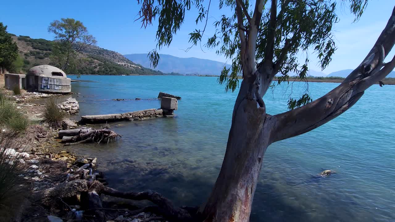 Albania's Seaside Bunker Ruins: A Glimpse into the Cement Fortresses of a Bygone Era, with Enemy's Last Remains