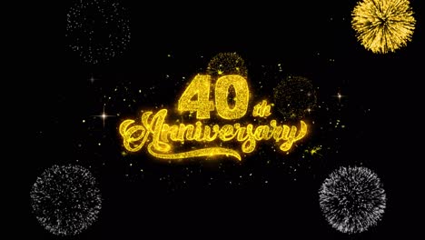40th anniversary celebration graphic design