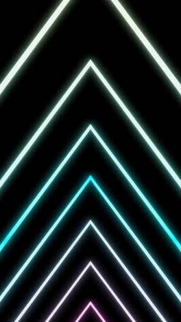 neon v-shape gradient background