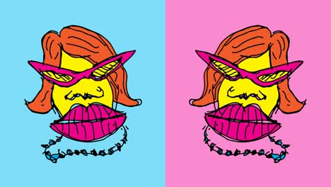 niños dibujando arte pop fondo sin costuras con el tema de la mujer hermosa