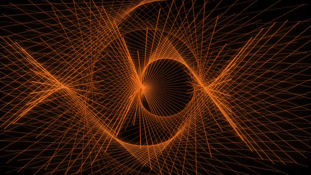 patrón de forma de punto de color naranja animación gráficos de movimiento