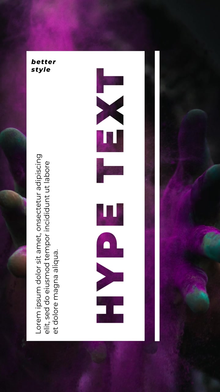 Typography Story 2 - Modello video per social media