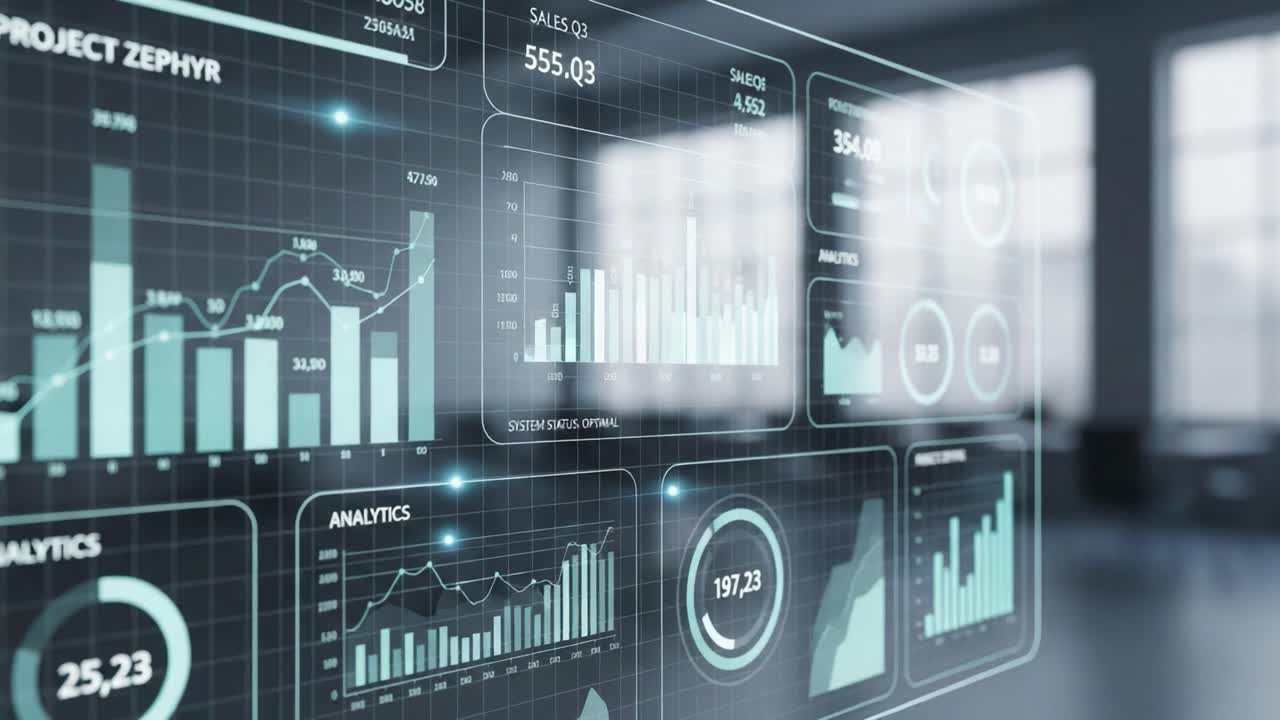 Data Visualization of Project Zephyr: A Comprehensive Overview through Dynamic Graphs and Charts Showcasing Sales and Analytics Performance Metrics
