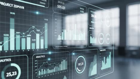 data visualization of project zephyr: a comprehensive overview through dynamic graphs and charts showcasing sales and analytics performance metrics