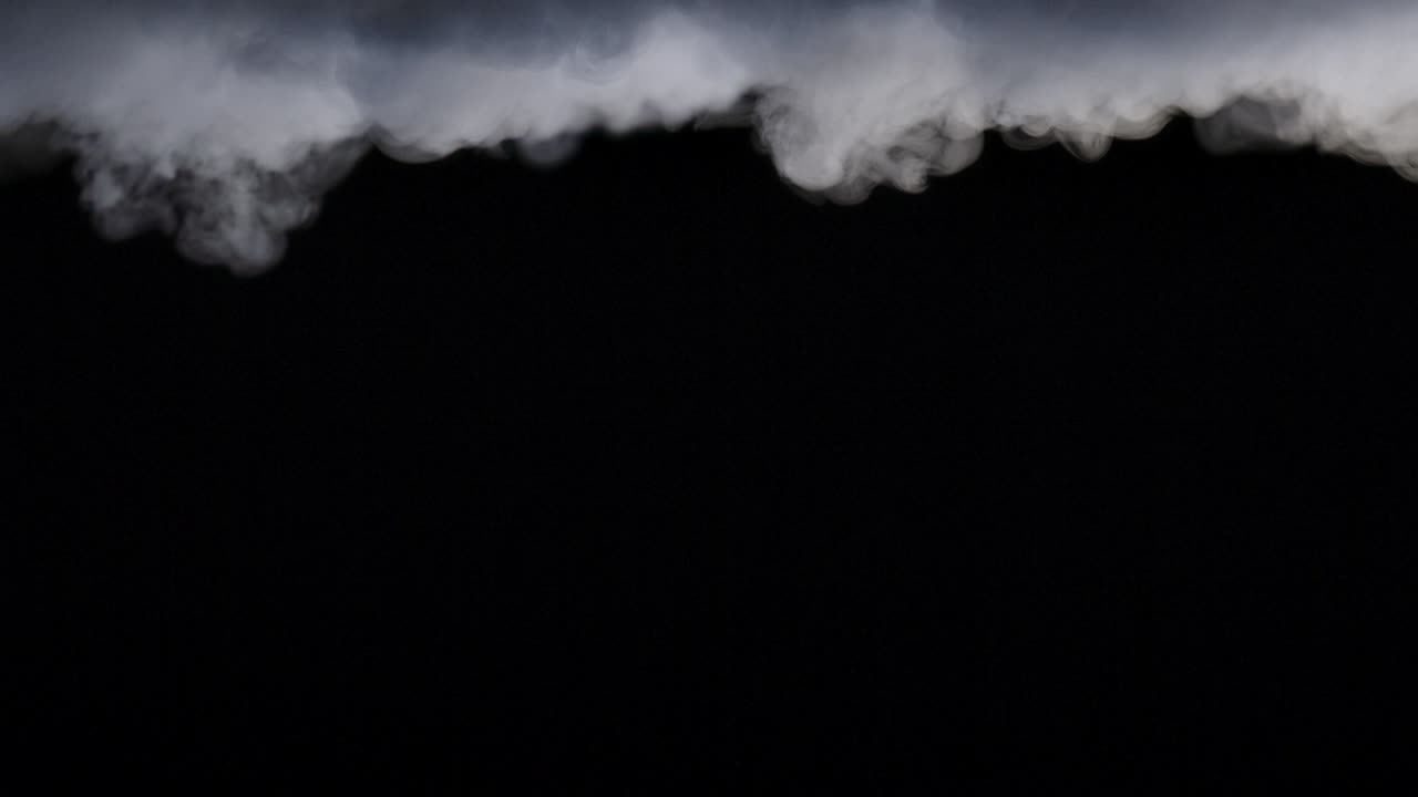 현실적인 건조 얼음 연기 구름 안개