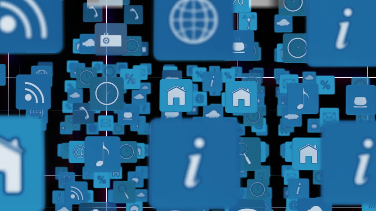 iconos y símbolos de internet con flechas que se mueven hacia arriba