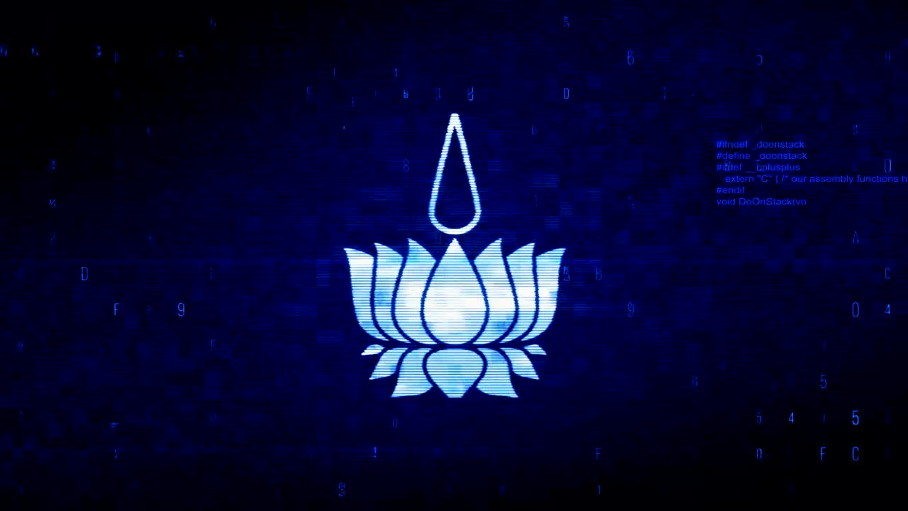 símbolo religioso de la animación de ayyavazhi