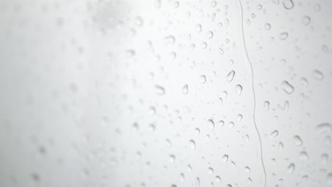 raindrop on the window surface of airplane from inside cabin