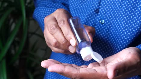 desinfectante para las manos y lavado de manos