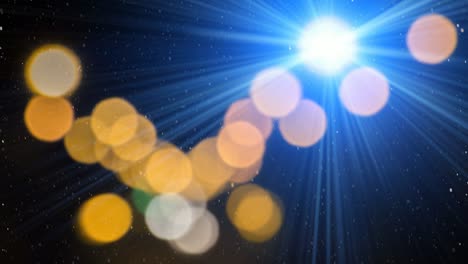 lámparas de luz de colores borrosos