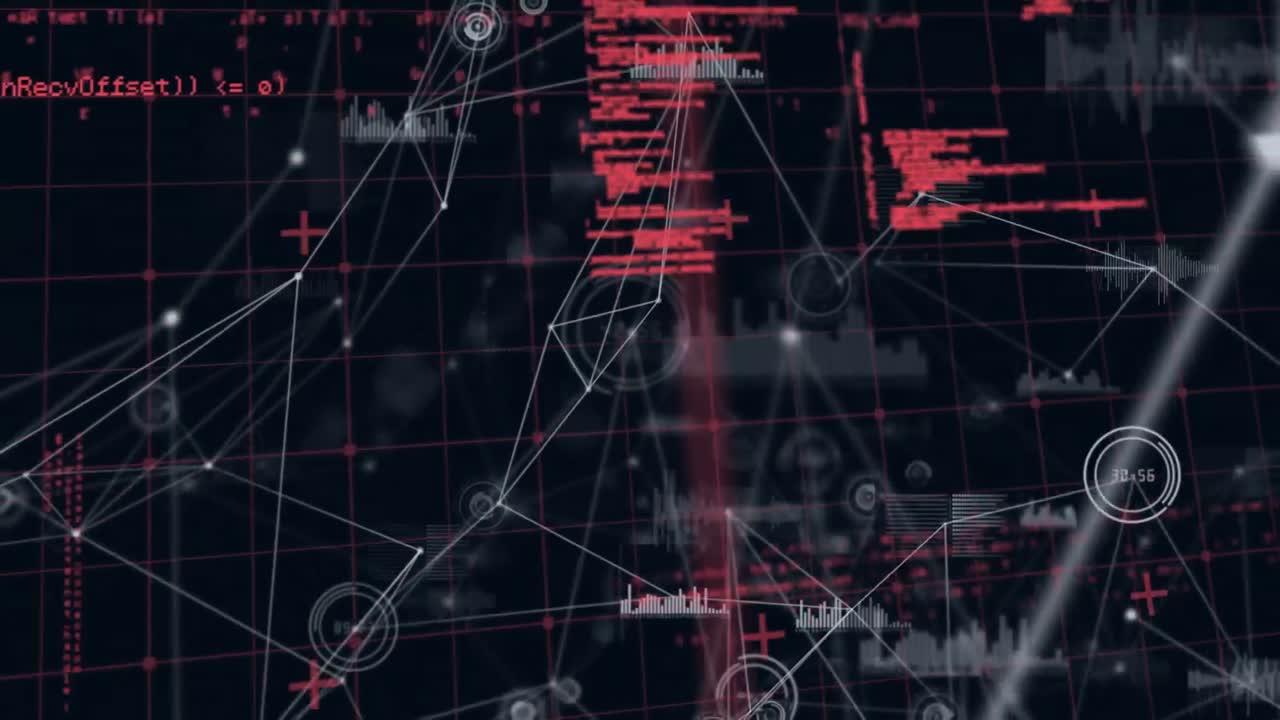 animación de la red de conexiones a través del procesamiento de datos