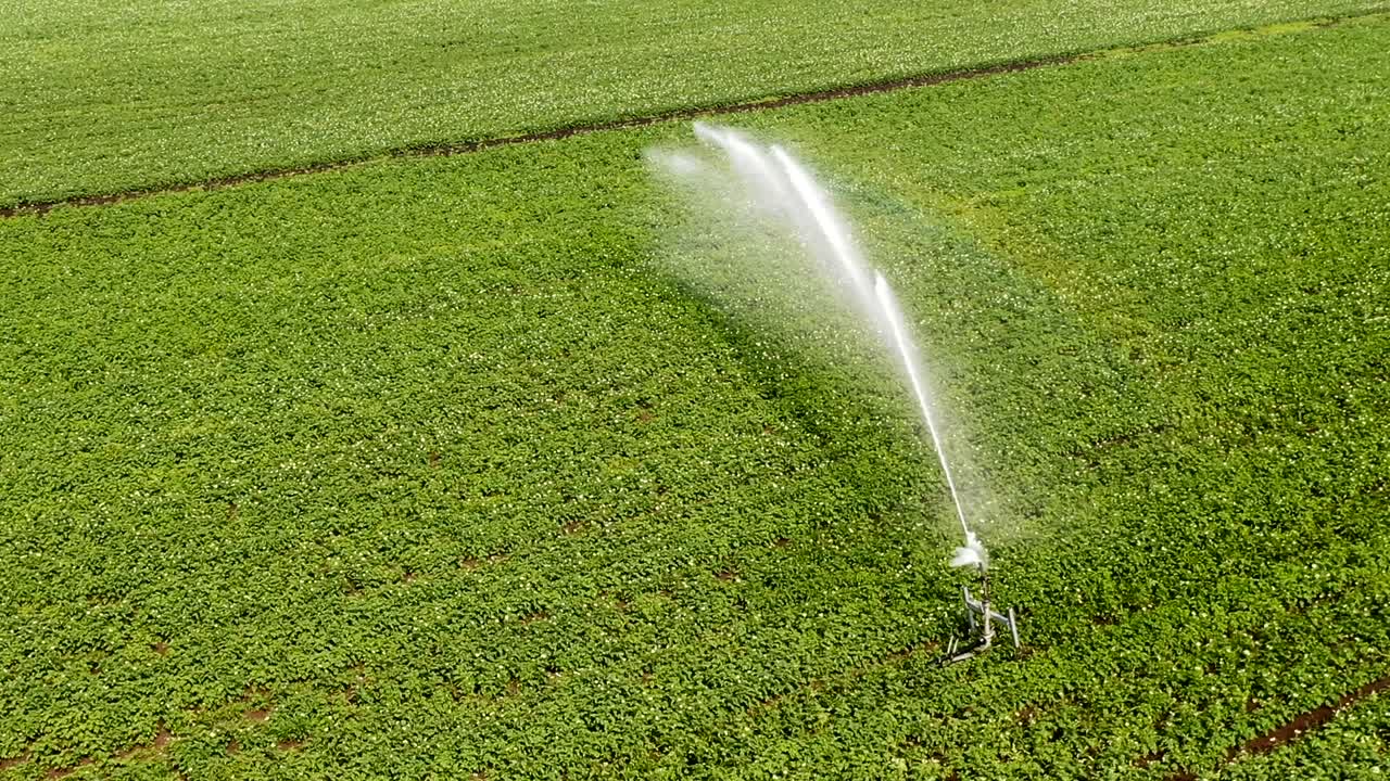 riego aéreo de campo