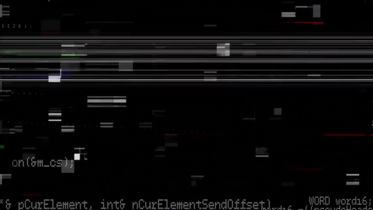 procesamiento de datos en fondo negro