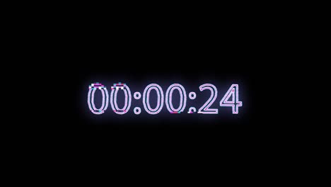 glitching timecode display