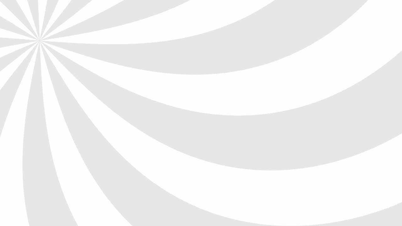 Rotating White and Gray Sunburst Pattern Background
