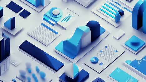 abstract business data visualization