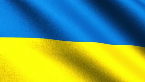 seamless loop 4k vdo. ukraine national flag blowing in the wind isolated. official patriotic abstract design. 3d rendering illustration of waving sign symbol.