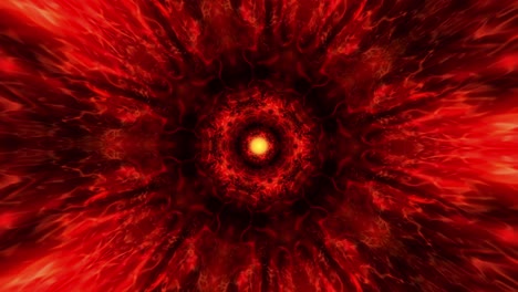 4k bucle de mandala brillante abstracto. animación de un mandala brillante y en bucle abstracto o fondo de nudo celta. abstracción del ciberespacio movimiento orgánico. movimiento de patrón de ornamento de caleidoscopio abstracto.