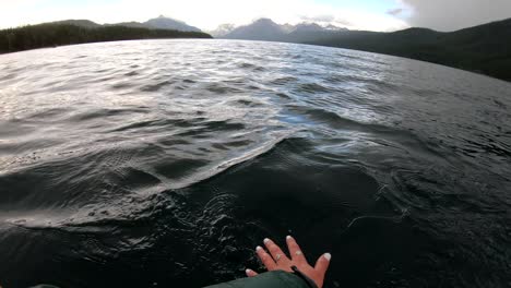 kayaking in glacier national park pretty