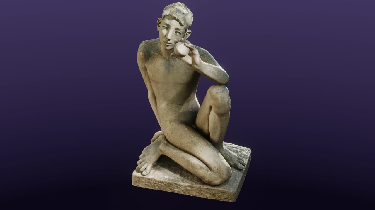 edmund reitter, cg, camera orbits가 제작한 1951년 공을 든 소년