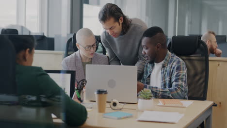 team collaboration in a modern office