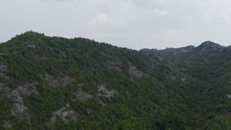 Drone-view-of-incredible-green-mountains-in-rural-nature-Podgoricia-Montenegro