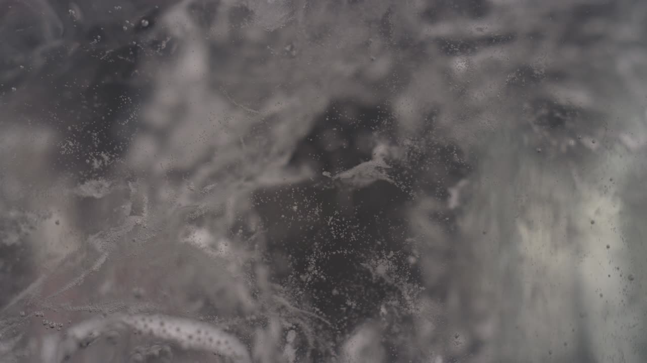 추상적인 회색 거품 얼음 매크로 텍스처 배경