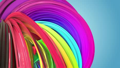 abstract seamless background with multicolored ribbons. rainbow stripes are moving in a circle and twisting. 38