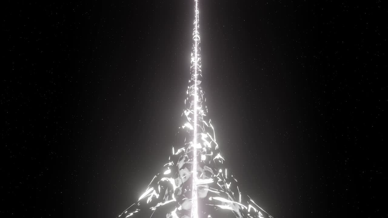 플라즈마 레이저 광선 공간 3d 렌더링