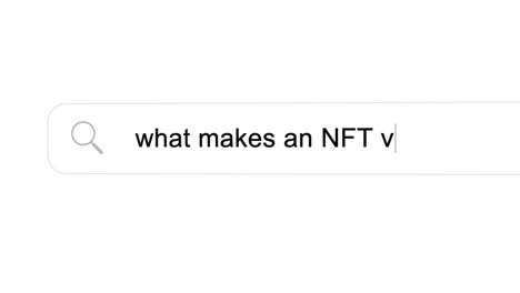 search bar typing question - what makes an nft valuable? nfts are valuable because they verify the authenticity of a non-fungible asset. 4k