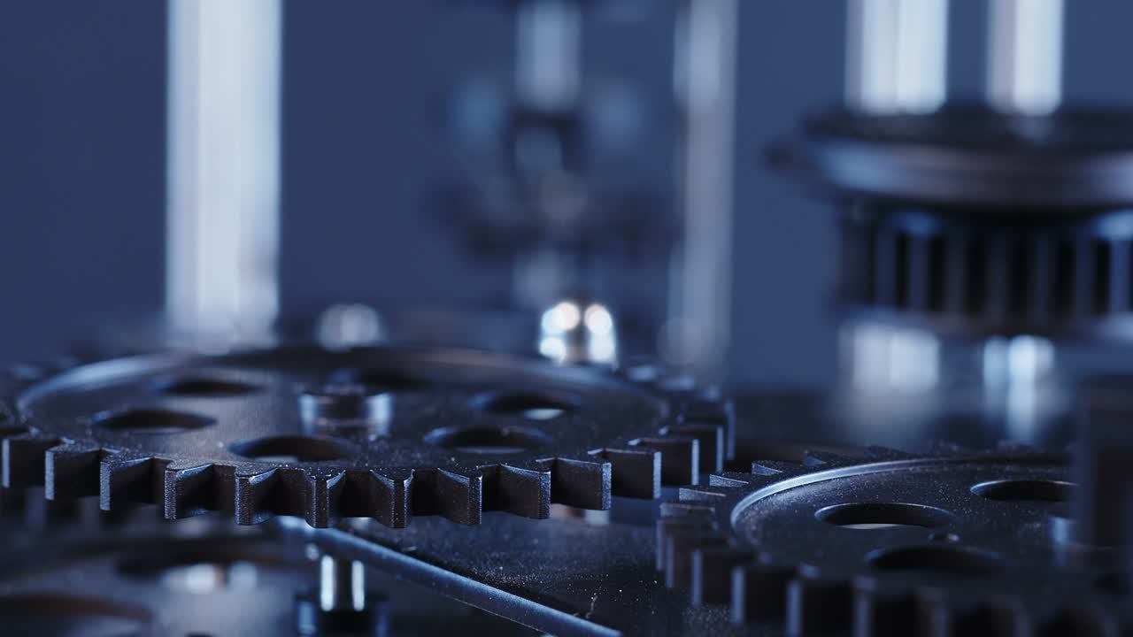 Retro Grunge Industrial Mechanic Clock Gears