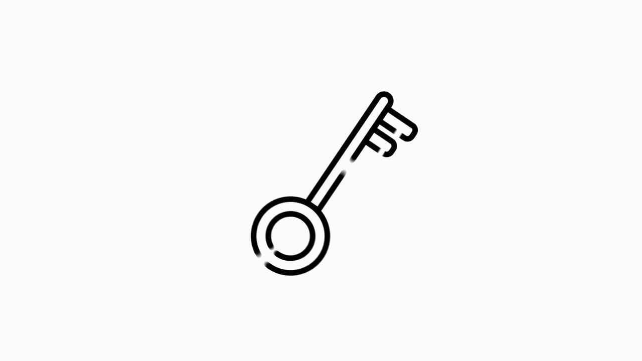 icono de línea de construcción de para conceptos modernos, web y aplicaciones en fondo blanco. gráfico de movimiento.