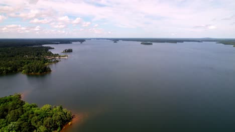 Aerial-High-Shot,-Lake-Strom-Thurmond-Georgia-and-South-Carolina,-Clarks-Hill-Reservoir