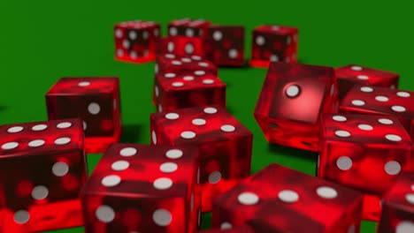 rolling dice cámara lenta de primer plano dof casino juego de azar juego vegas 4k