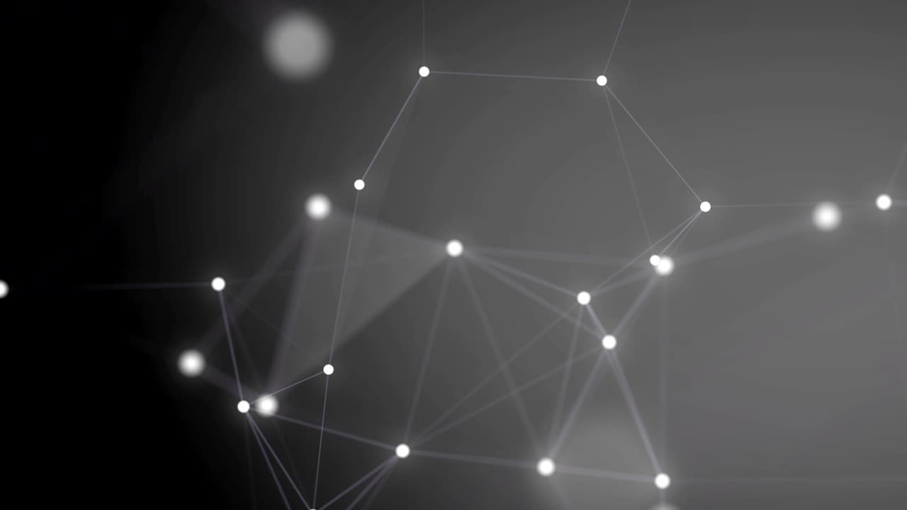 4k líneas geométricas en bucle y puntos de fondo