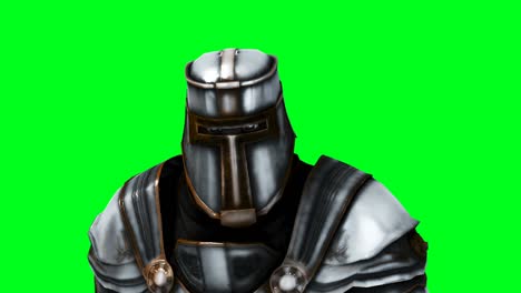 knight animation. phisical motion blur. realistic green screen 4k animation. green screen