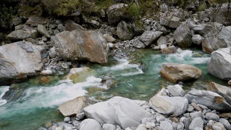 crystal clear green stream in valle verzasca