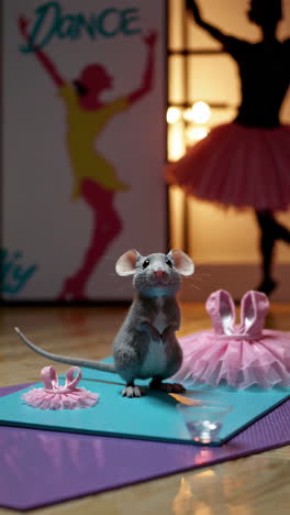 a mouse in a ballet performance