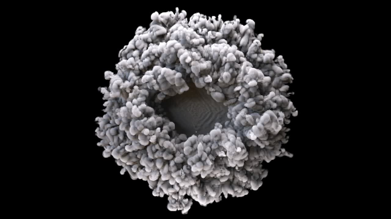 폭발 충격 파동의 반지