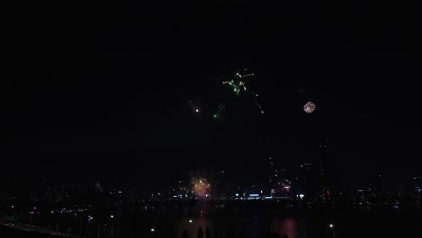 firework display of the seoul international firework festival at the han river 2024