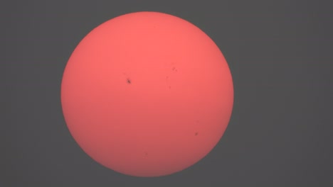 hermosa puesta de sol - marcas negras - rosa