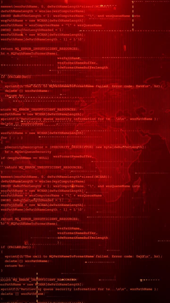 Weltkarte – Eilmeldung – rote Technologie – digital – Big Data – Verbindung – digitaler Cyberspace – Datennetzwerk